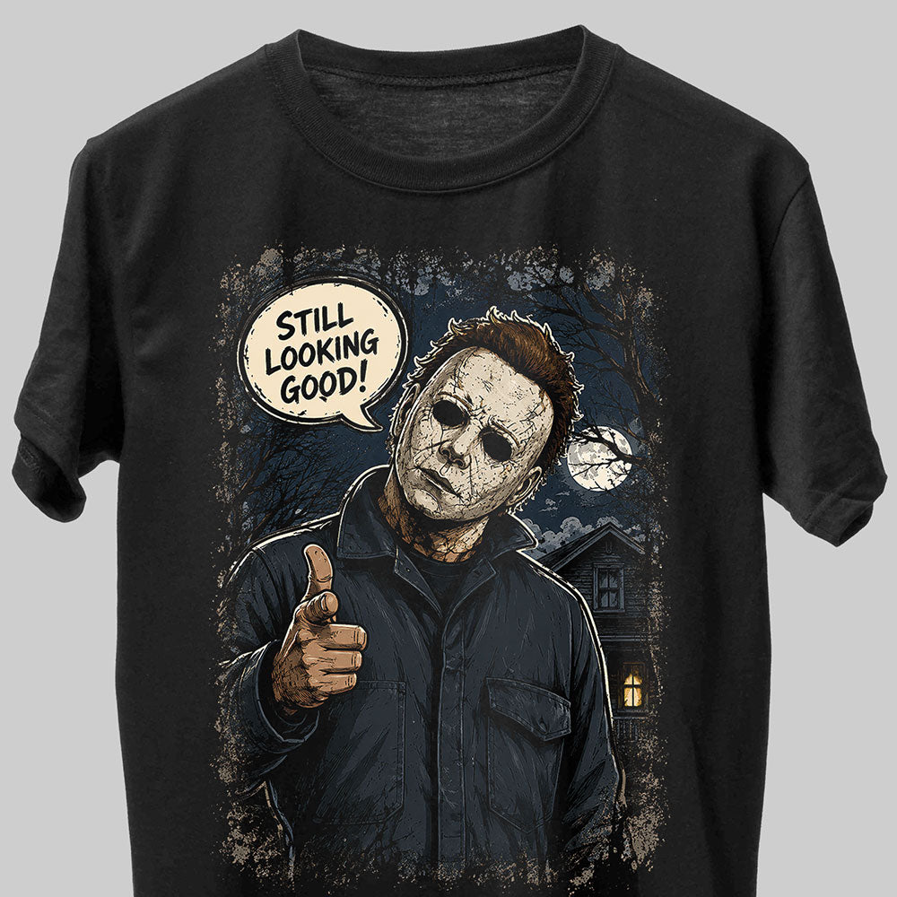 Michael Myers Halloween Horror Graphic Black Unisex T-Shirt