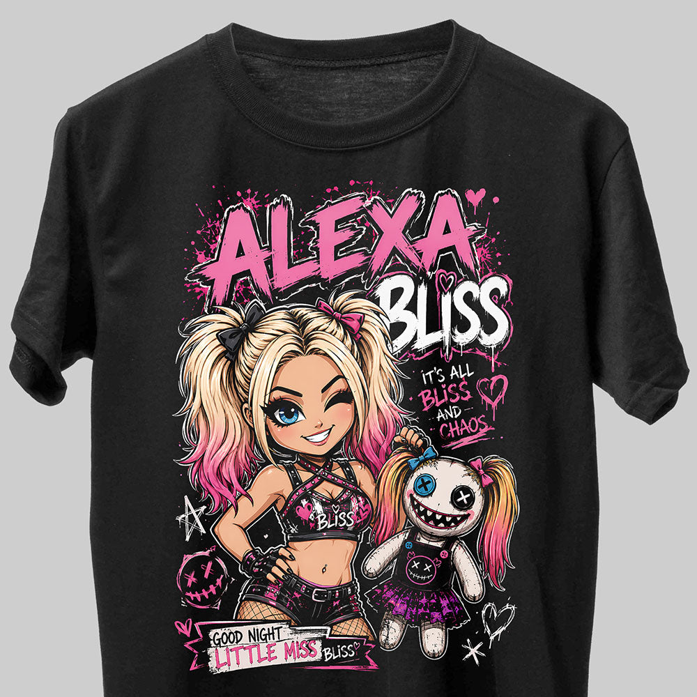 Alexa Bliss Its All Bliss WWE Wrestling Black Unisex T-Shirt