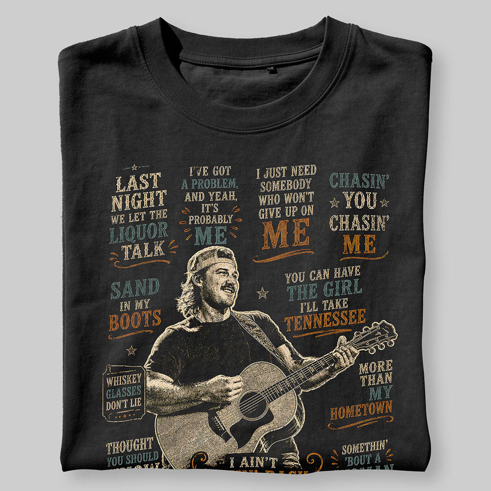 Morgan Wallen Country Music Graphic Black Unisex T-Shirt