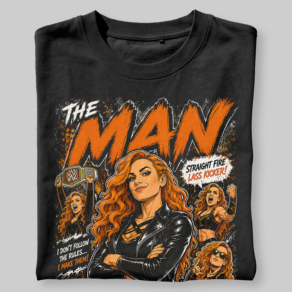Becky Lynch The Man WWE Wrestling Black Unisex T-Shirt