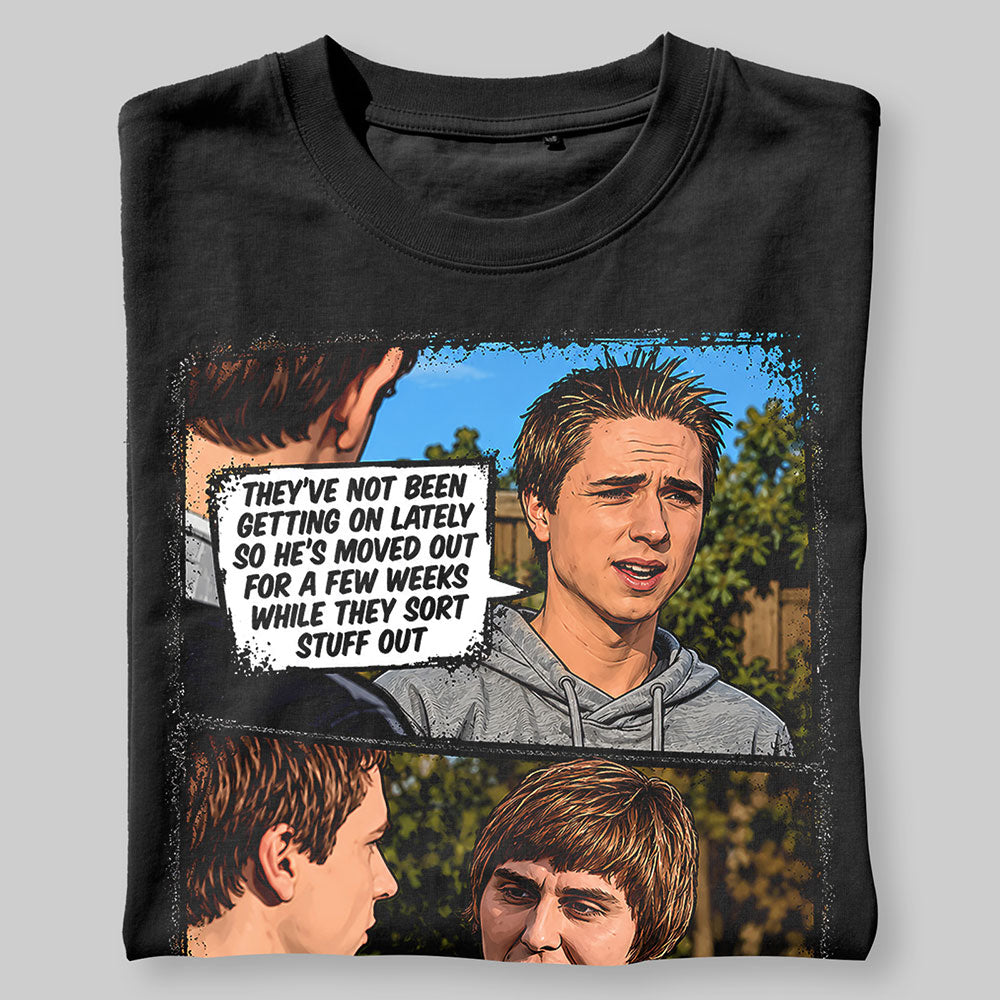 The Inbetweeners Comic Funny Graphic Black Unisex T-Shirt