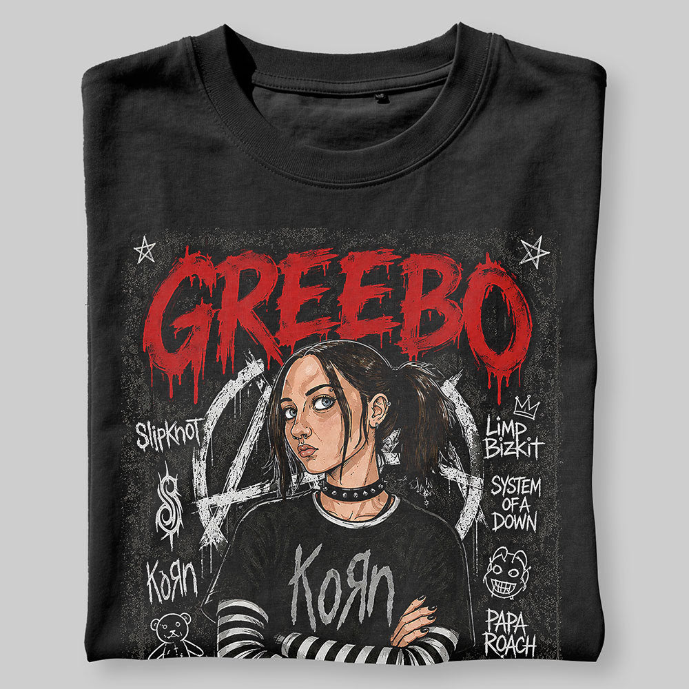 Greebo Heavy Metal Band Music Graphic Black Unisex T-Shirt