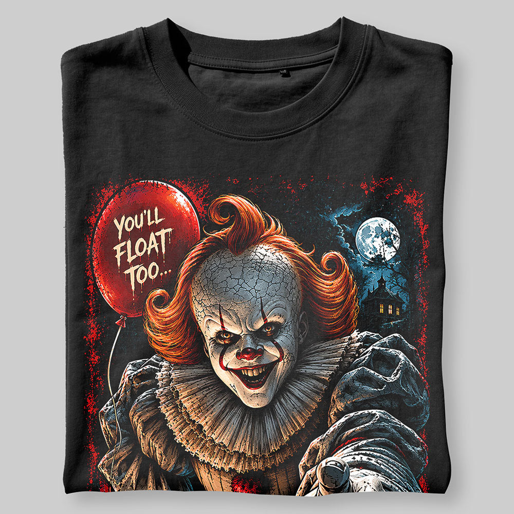 Pennywise The Clown Bill Skarsgård Halloween Horror Graphic Black Unisex T-Shirt