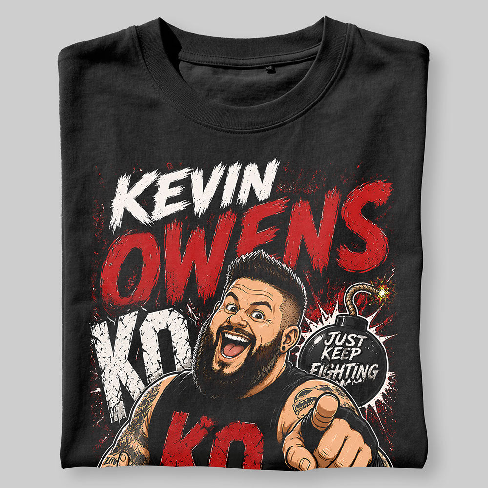 Kevin Owens KO WWE Wrestling Black Unisex T-Shirt