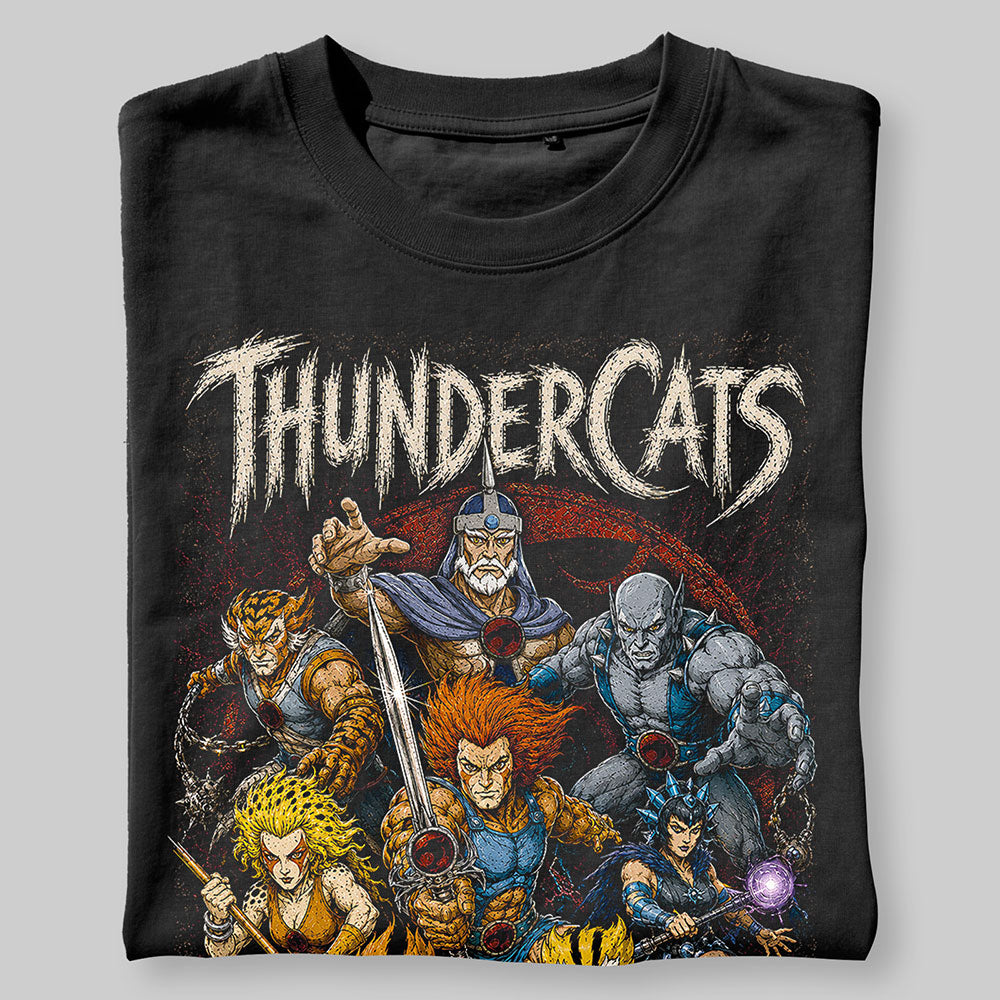 Thundercats 80s Cartoon Graphic Black Unisex T-Shirt
