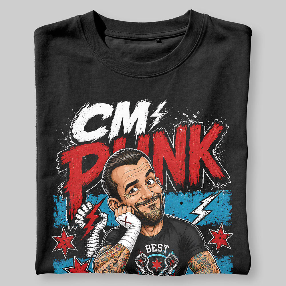 CM Punk Best In The World WWE Wrestling Black Unisex T-Shirt