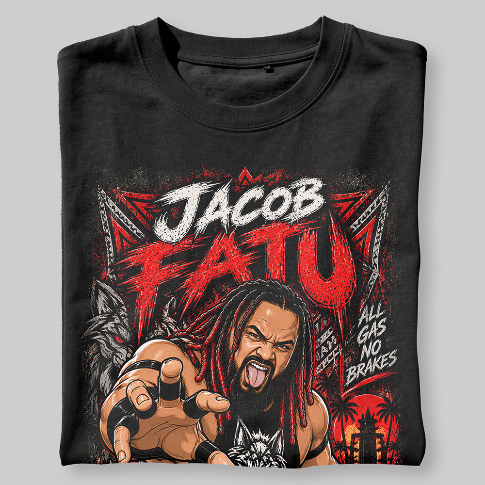 Jacob Fatu All Gas No Brakes WWE Wrestling Black Unisex T-Shirt