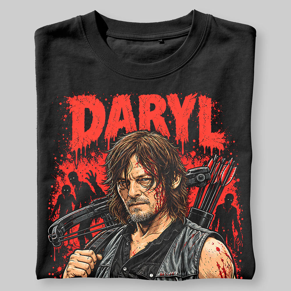 Daryl Dixon The Walking Dead Graphic Black Unisex T-Shirt
