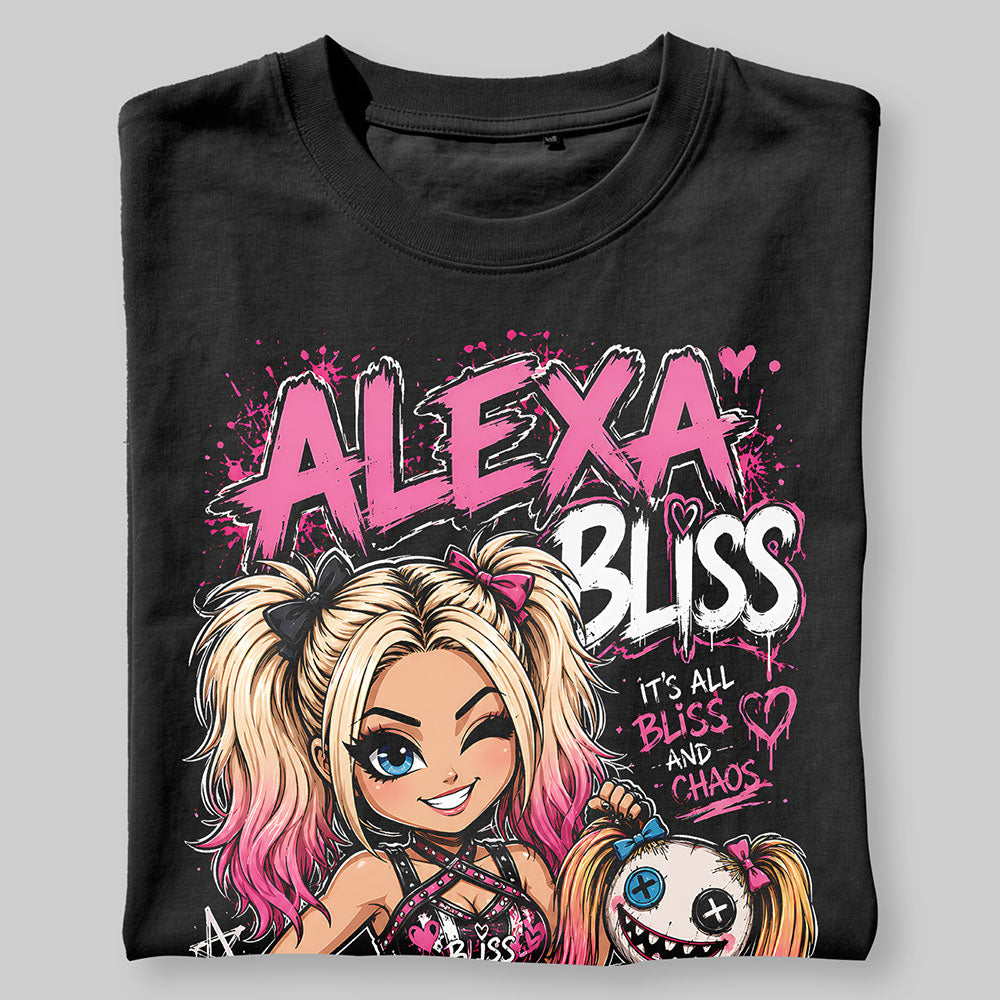 Alexa Bliss Its All Bliss WWE Wrestling Black Unisex T-Shirt