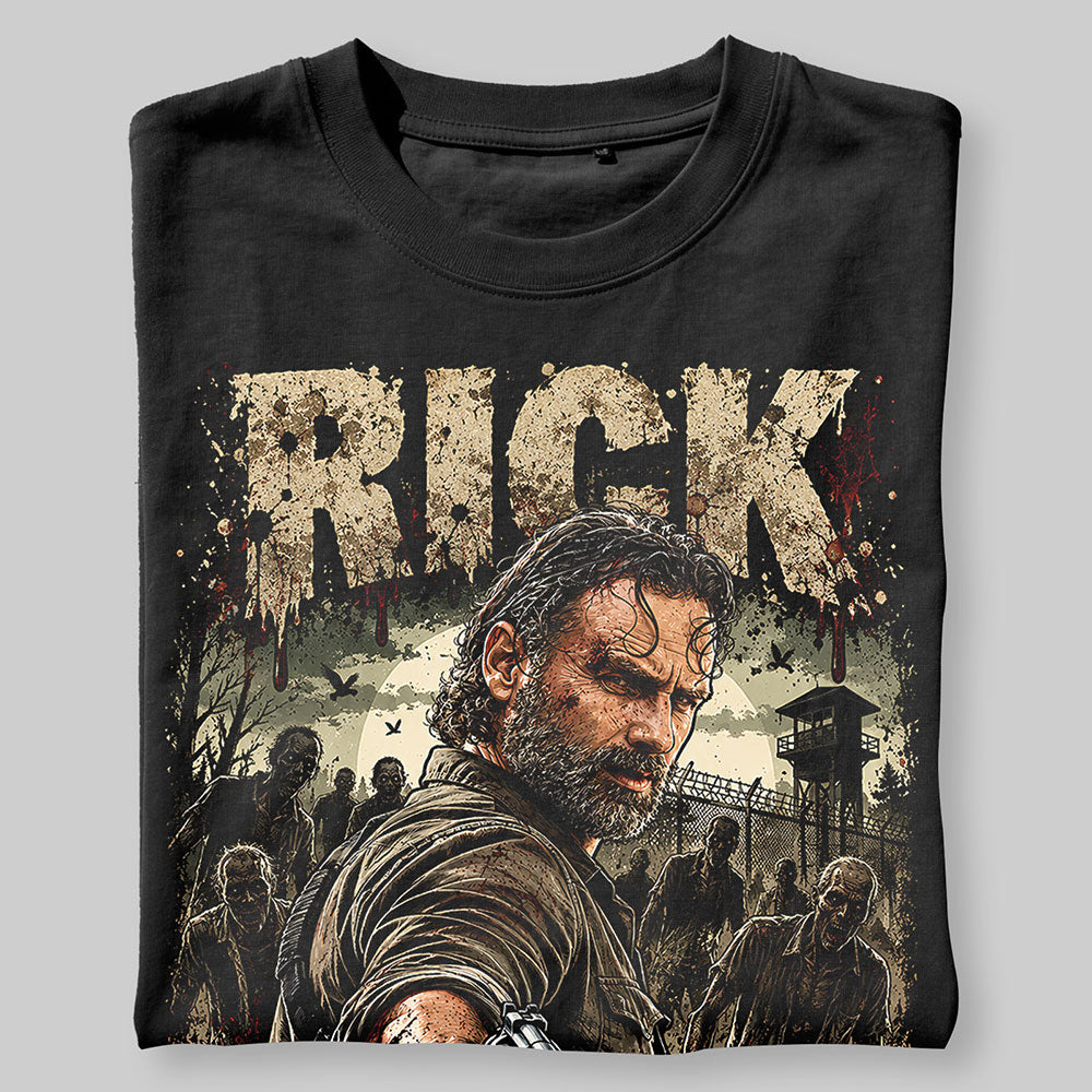 Rick Grimes The Walking Dead Graphic Black Unisex T-Shirt