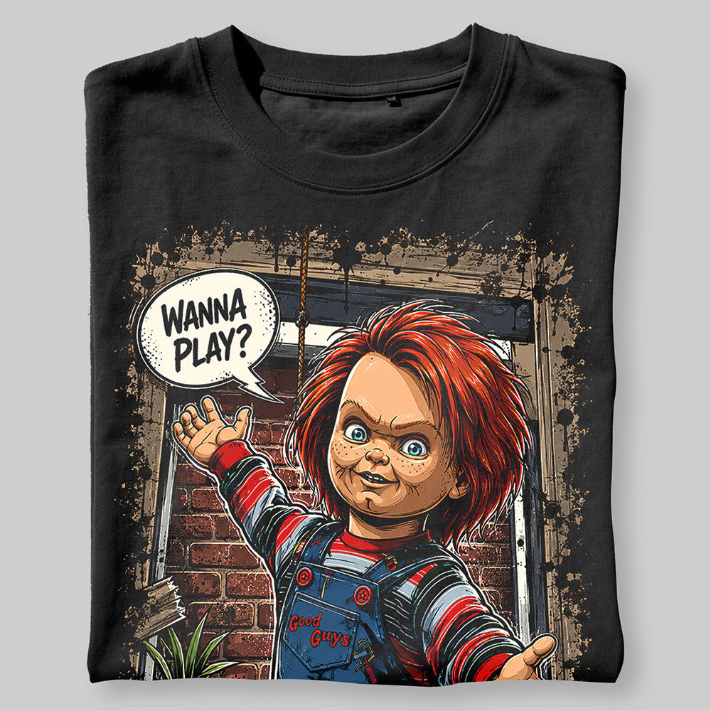 Chucky Childs Play Halloween Horror Graphic Black Unisex T-Shirt