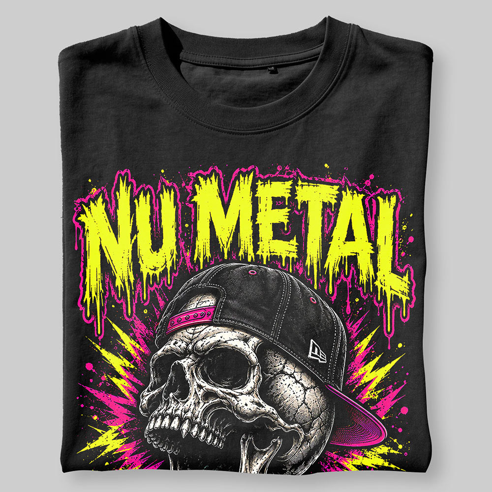 Nu Metal Foreva Rock Heavy Metal Skull Graphic Black Unisex T-Shirt