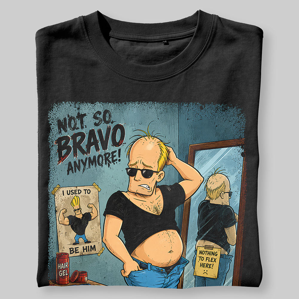 Jonny Bravo Not So Bravo Funny Graphic Black Unisex T-Shirt