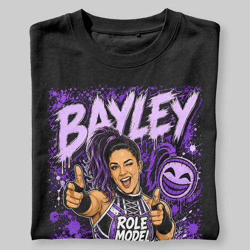 Bayley Role Model WWE Wrestling Black Unisex T-Shirt