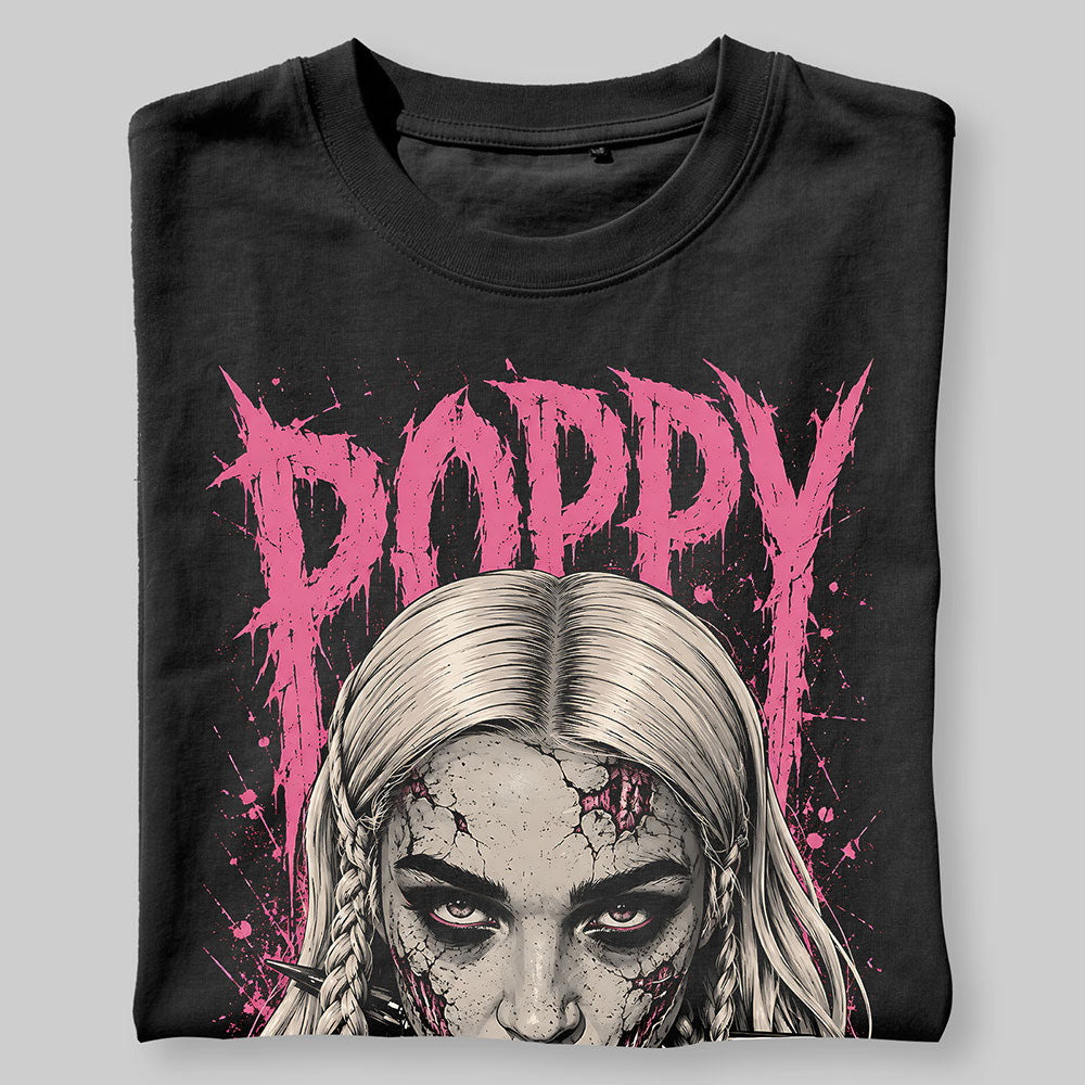 Poppy Heavy Metal Gothic Band Music Graphic Black Unisex T-Shirt