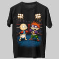 Rugrats Tommy vs Chucky Nickelodeon 90s Cartoon Graphic Black Unisex T-Shirt