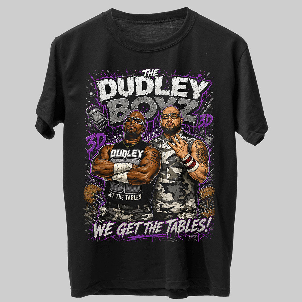 The Dudley Boyz Hall Of Fame WWE Wrestling Black Unisex T-Shirt