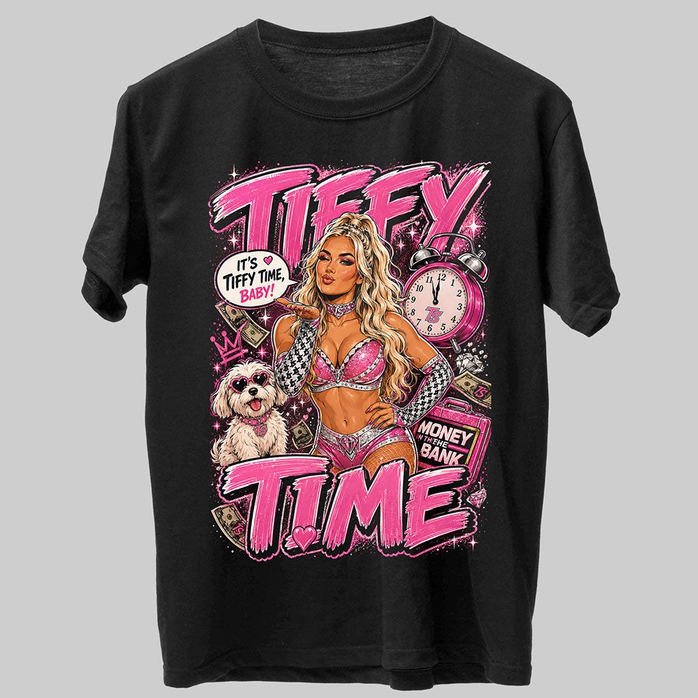 Tiffany Stratton Tiffy Time WWE Wrestling Black Unisex T-Shirt