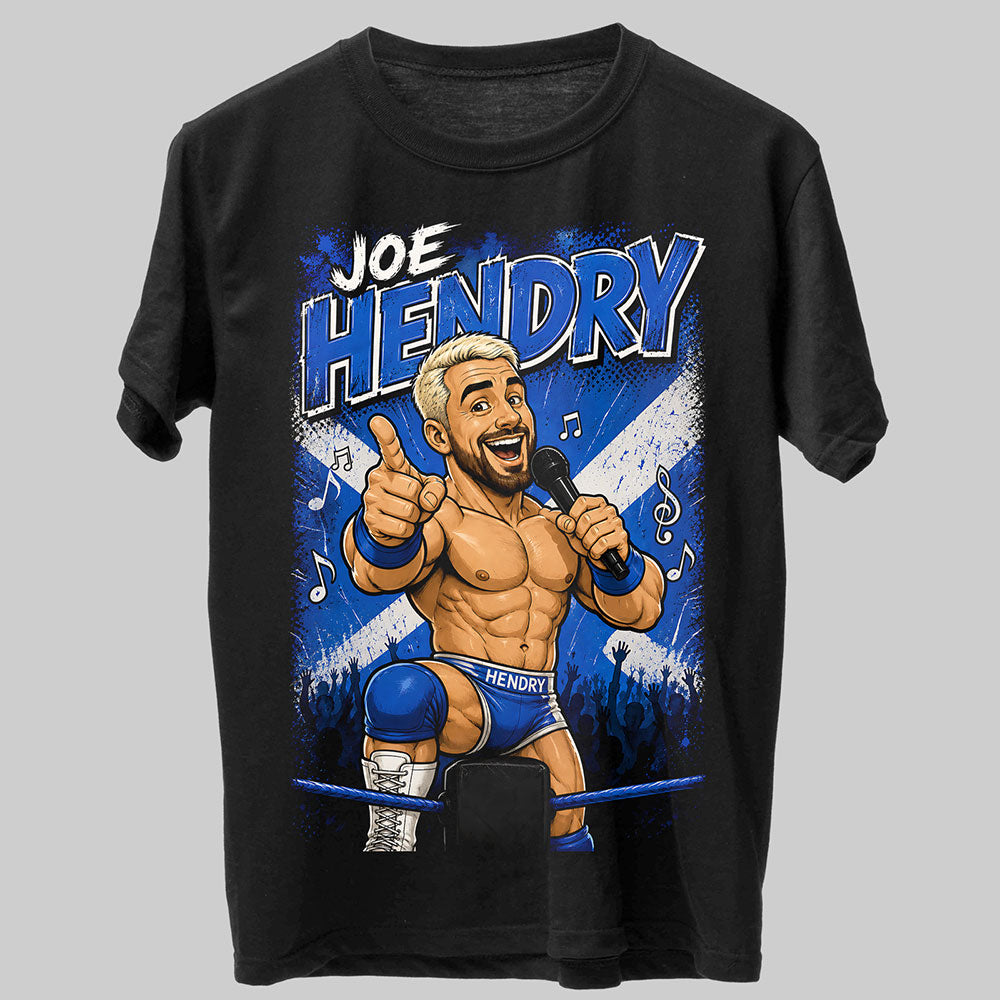 Joe Hendry The Local Hero WWE Wrestling Black Unisex T-Shirt