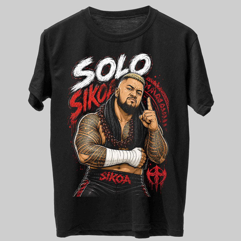 Solo Sikoa WWE Wrestling Black Unisex T-Shirt
