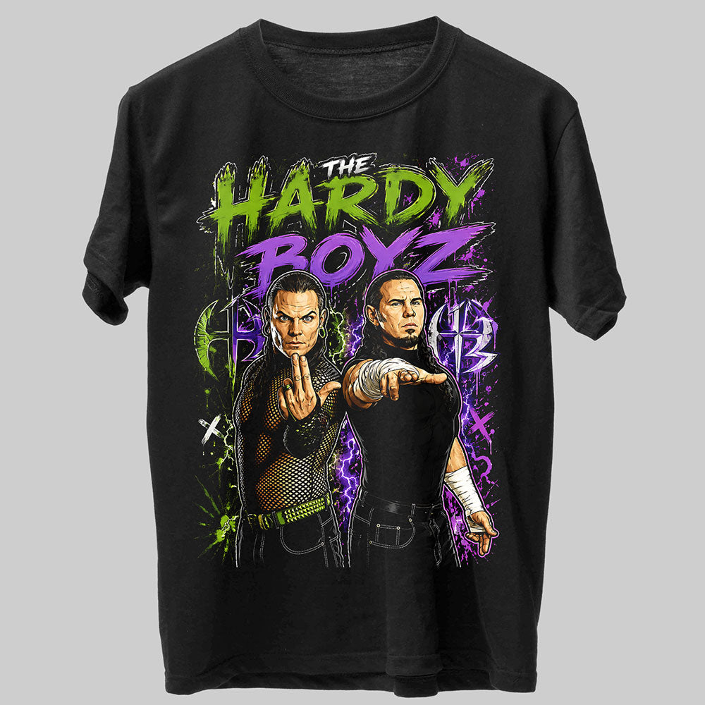 The Hardy Boyz Hall Of Fame WWE Wrestling Black Unisex T-Shirt