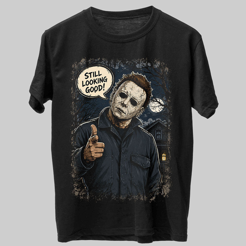 Michael Myers Halloween Horror Graphic Black Unisex T-Shirt