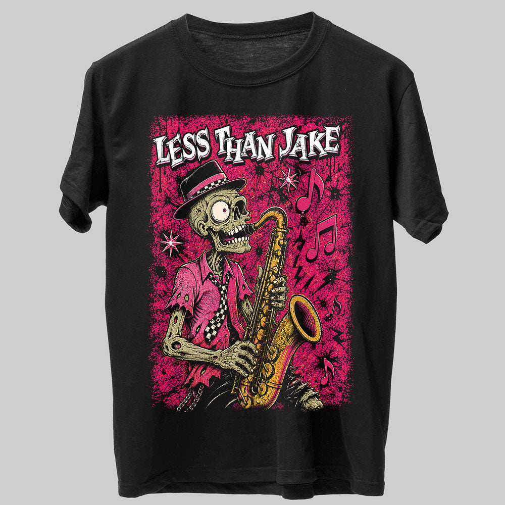 Less Than Jake Punk Ska Metal Band Music Graphic Black Unisex T-Shirt