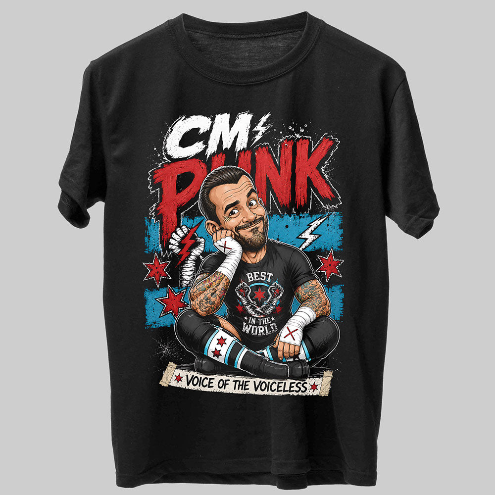 CM Punk Best In The World WWE Wrestling Black Unisex T-Shirt