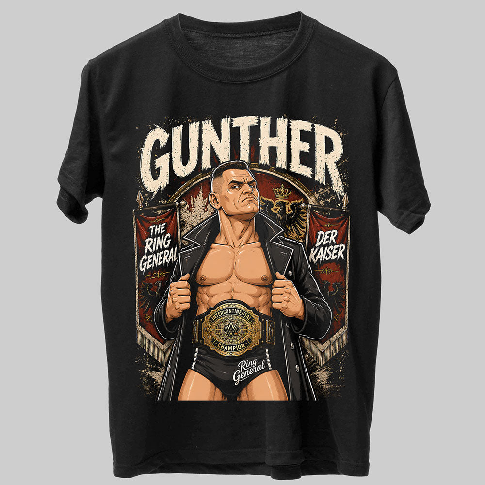 Gunther The Ring General WWE Wrestling Black Unisex T-Shirt
