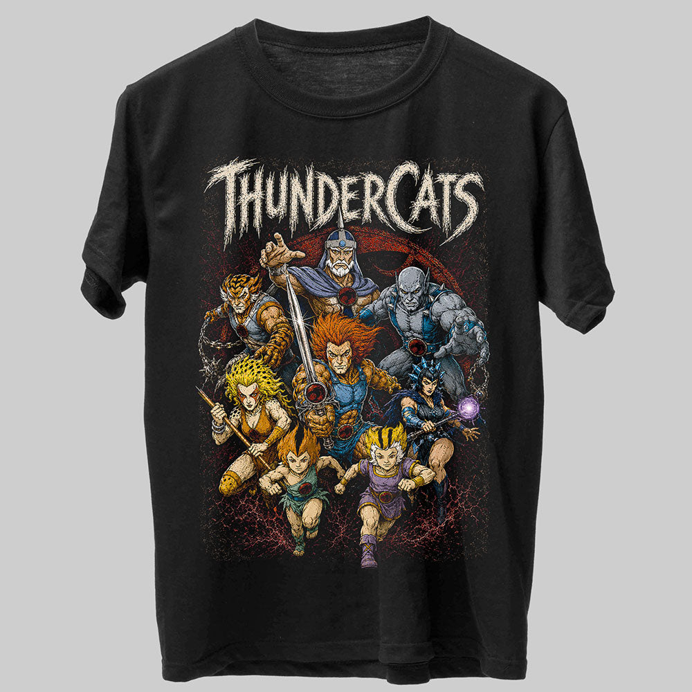 Thundercats 80s Cartoon Graphic Black Unisex T-Shirt