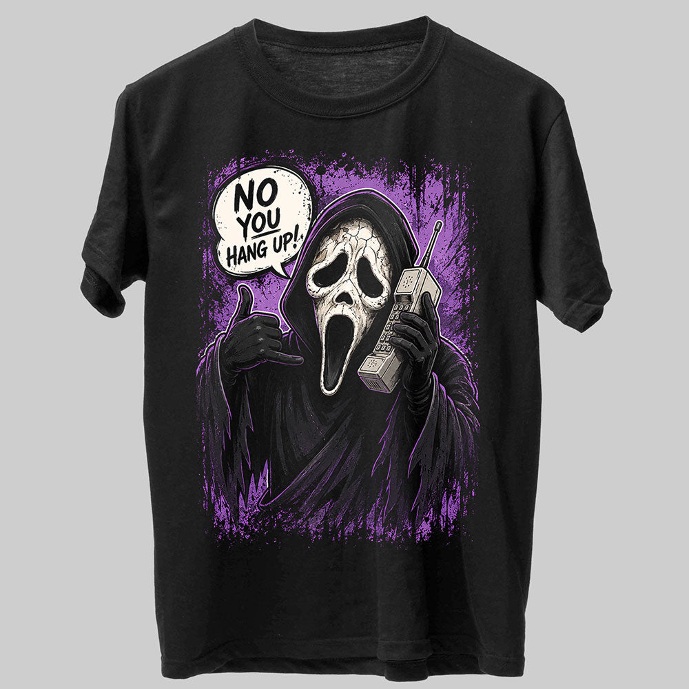 Ghostface Halloween Horror Graphic Black Unisex T-Shirt