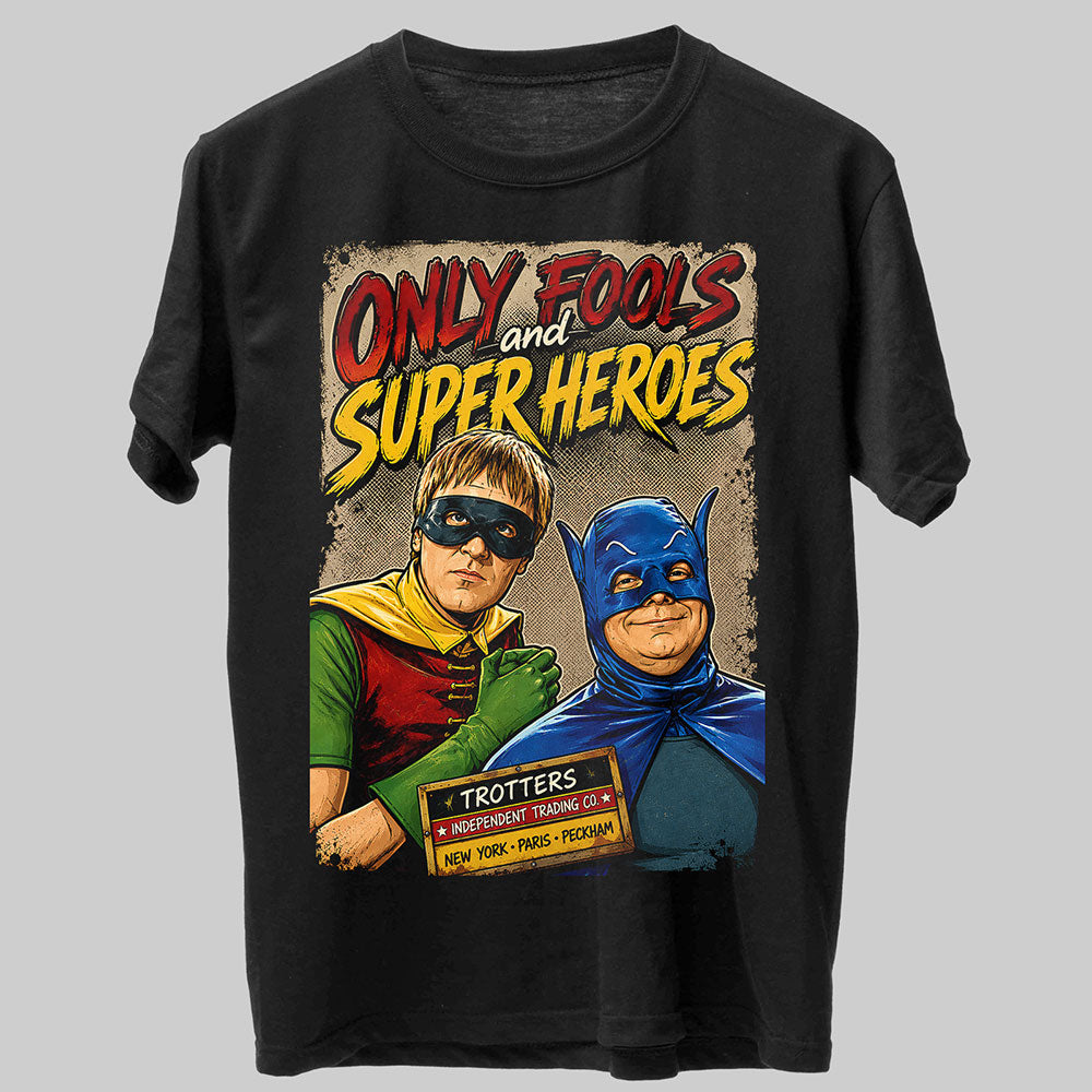 Only Fools and Horses Batman and Robin Funny Graphic Black Unisex T-Shirt