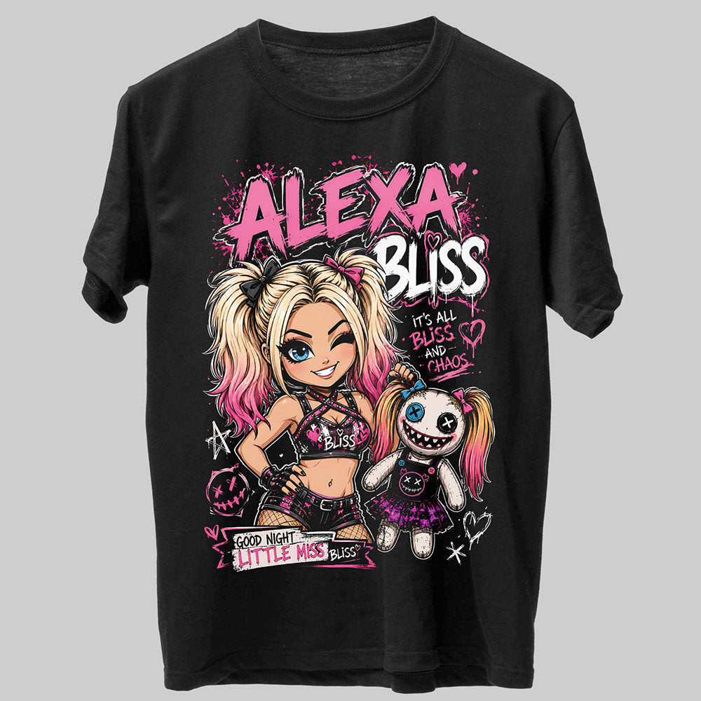 Alexa Bliss Its All Bliss WWE Wrestling Black Unisex T-Shirt
