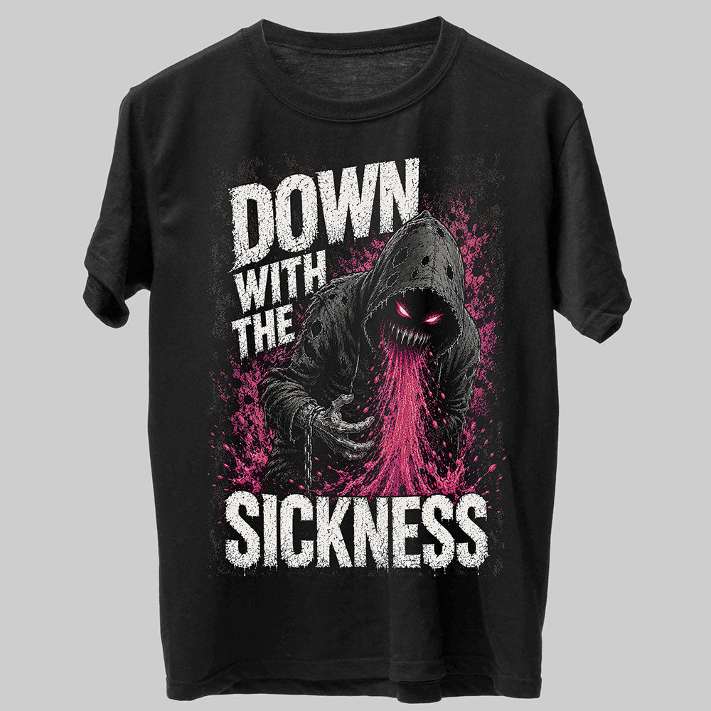 Disturbed Down With The Sickness Heavy Metal Band Music Graphic Black Unisex T-Shirt