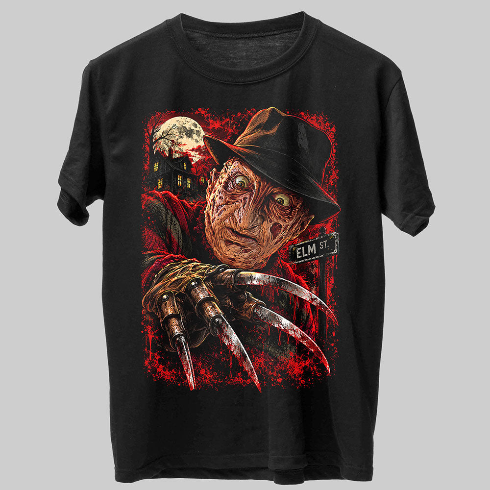 Freddy Krueger Halloween Horror Graphic Black Unisex T-Shirt