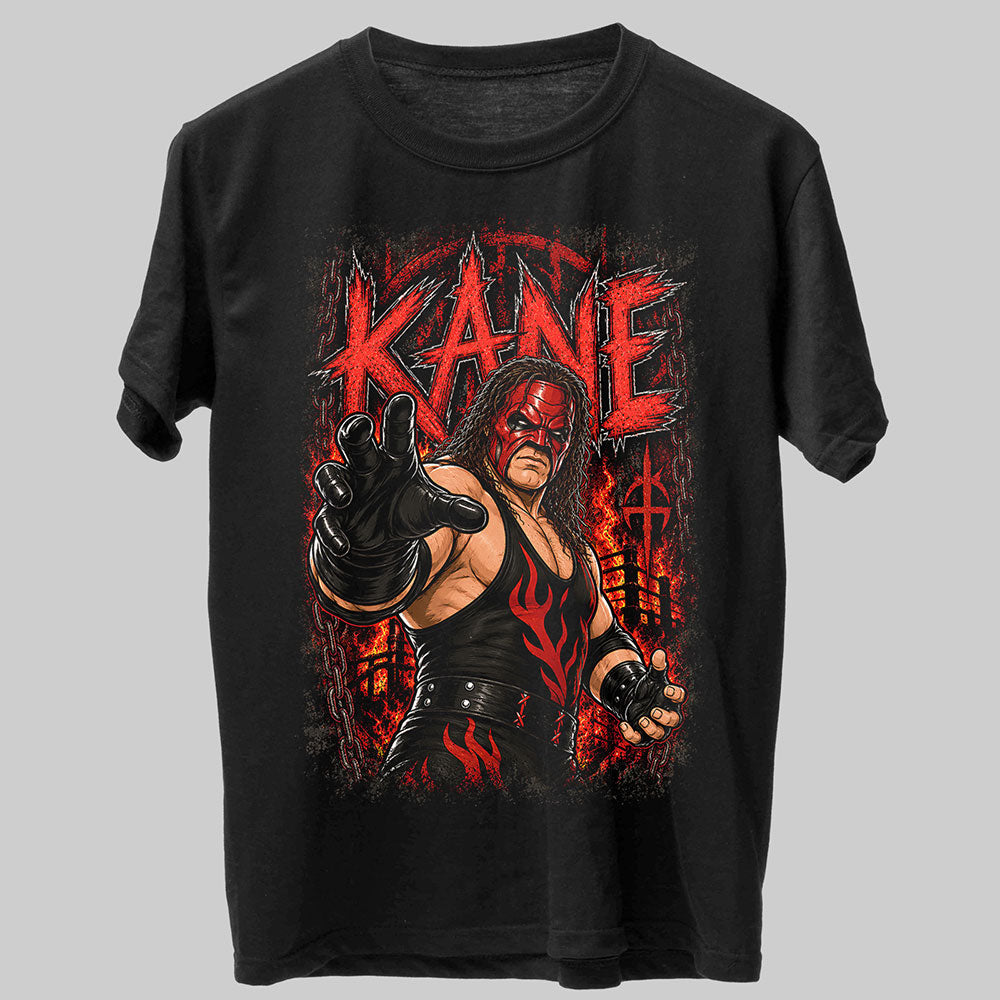 Kane The Big Red Machine WWE Wrestling Black Unisex T-Shirt