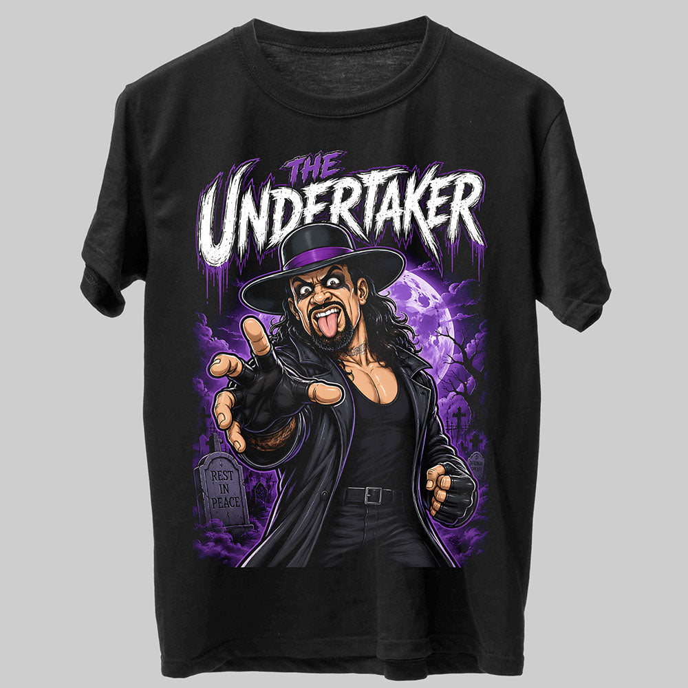 The Undertaker Rest In Peace WWE Wrestling Black Unisex T-Shirt