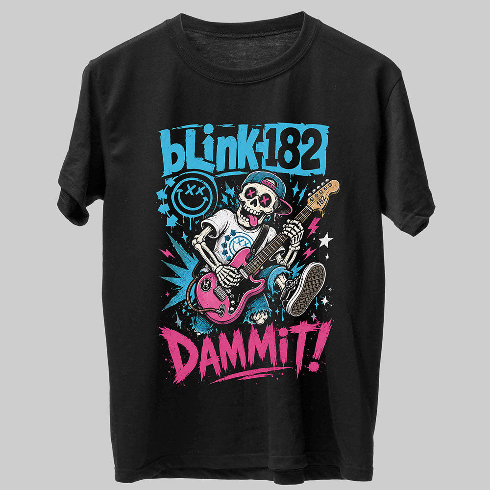 Blink 182 Punk Metal Band Music Graphic Black Unisex T-Shirt