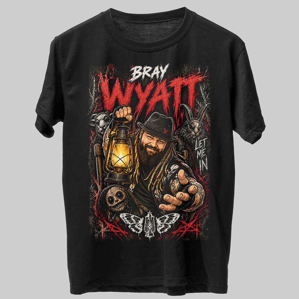 Bray Wyatt Let Me In WWE Wrestling Black Unisex T-Shirt