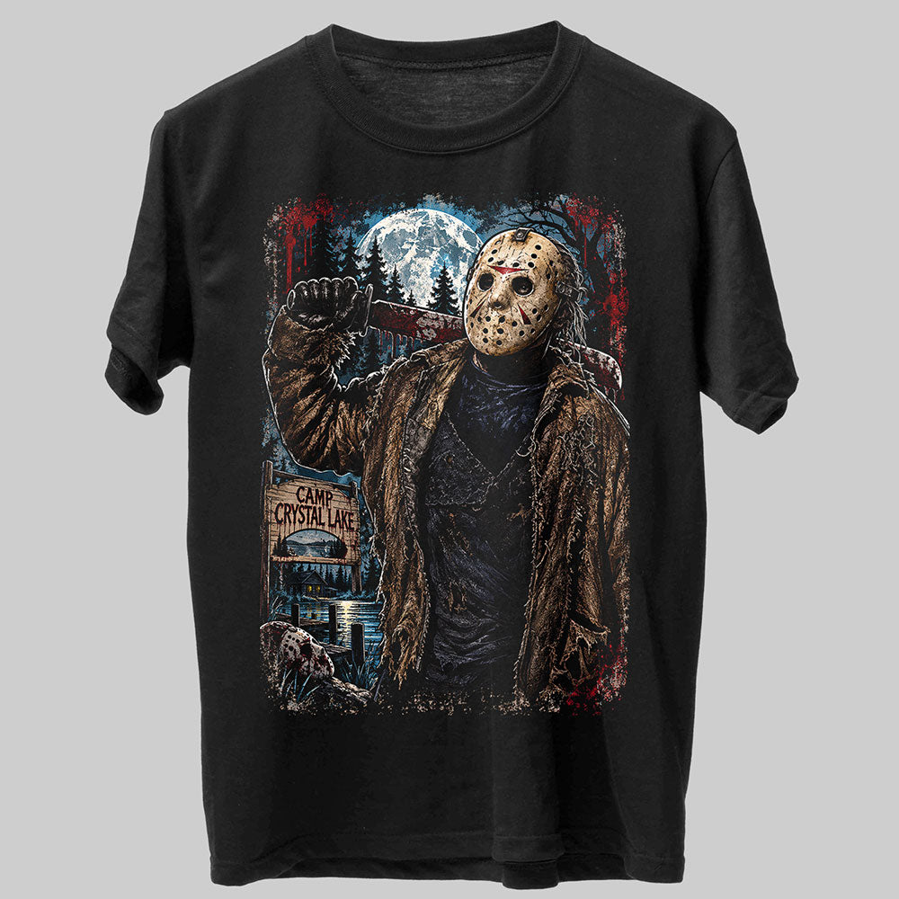 Jason Voorhees Halloween Horror Graphic Black Unisex T-Shirt