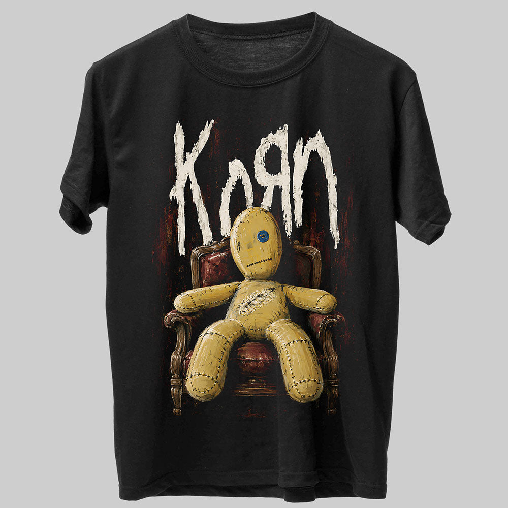 Korn Heavy Metal Band Music Graphic Black Unisex T-Shirt