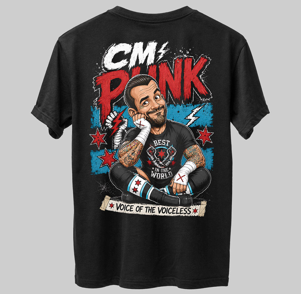 CM Punk Best In The World WWE Wrestling Black Unisex T-Shirt