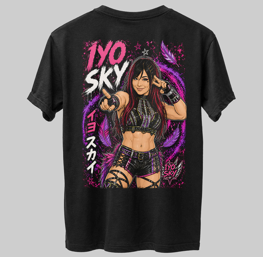 Iyo Sky The Genius of the Sky WWE Wrestling Black Unisex T-Shirt
