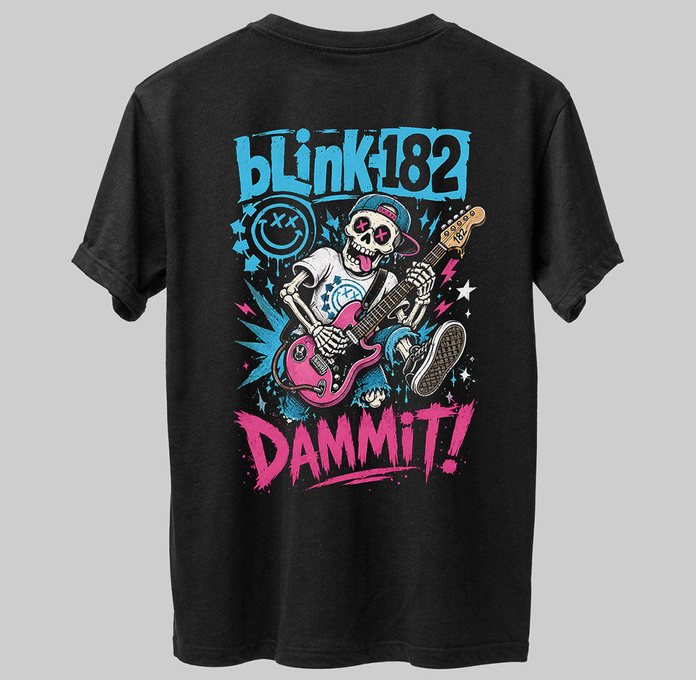 Blink 182 Punk Metal Band Music Graphic Black Unisex T-Shirt