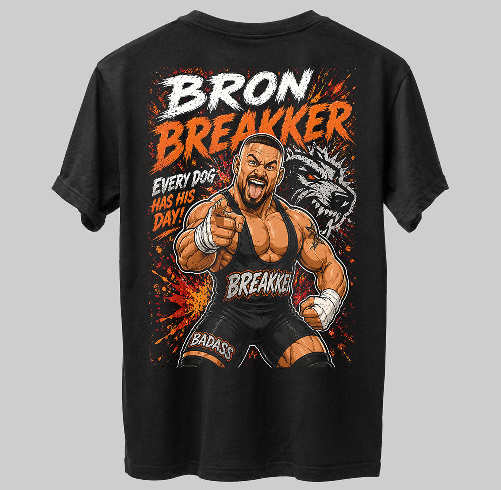 Bron Breakker BADASS WWE Wrestling Black Unisex T-Shirt
