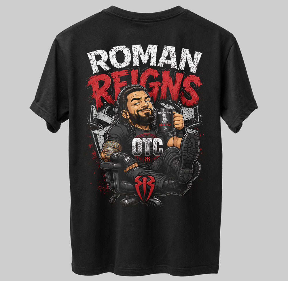 Roman Reigns OTC WWE Wrestling Black Unisex T-Shirt