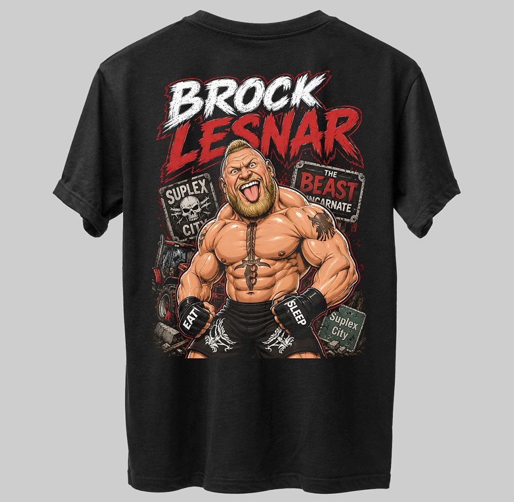 Brock Lesnar The Beast Incarnate WWE Wrestling Black Unisex T-Shirt