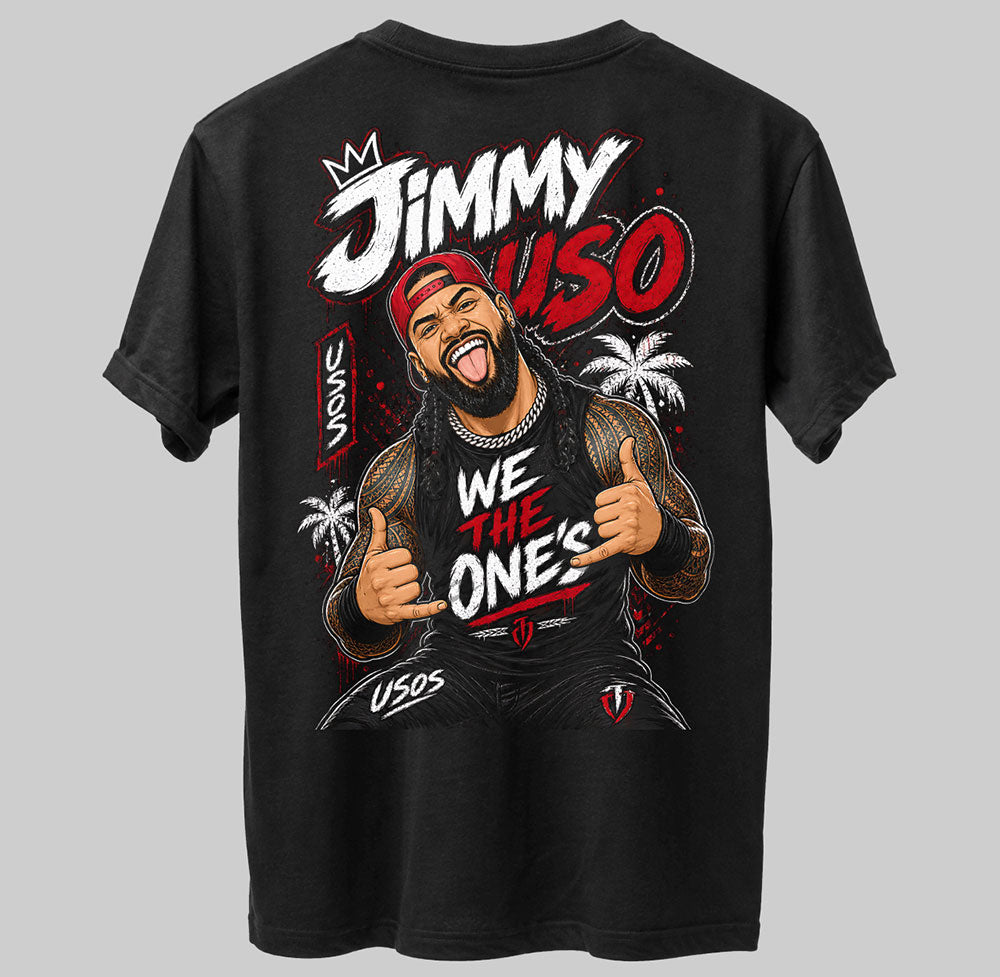 Jimmy Uso UCE WWE Wrestling Black Unisex T-Shirt