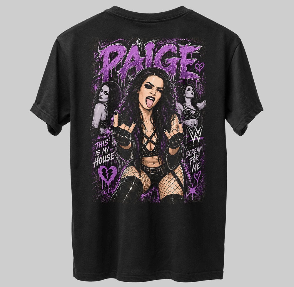 Paige This Is My House WWE Wrestling Black Unisex T-Shirt