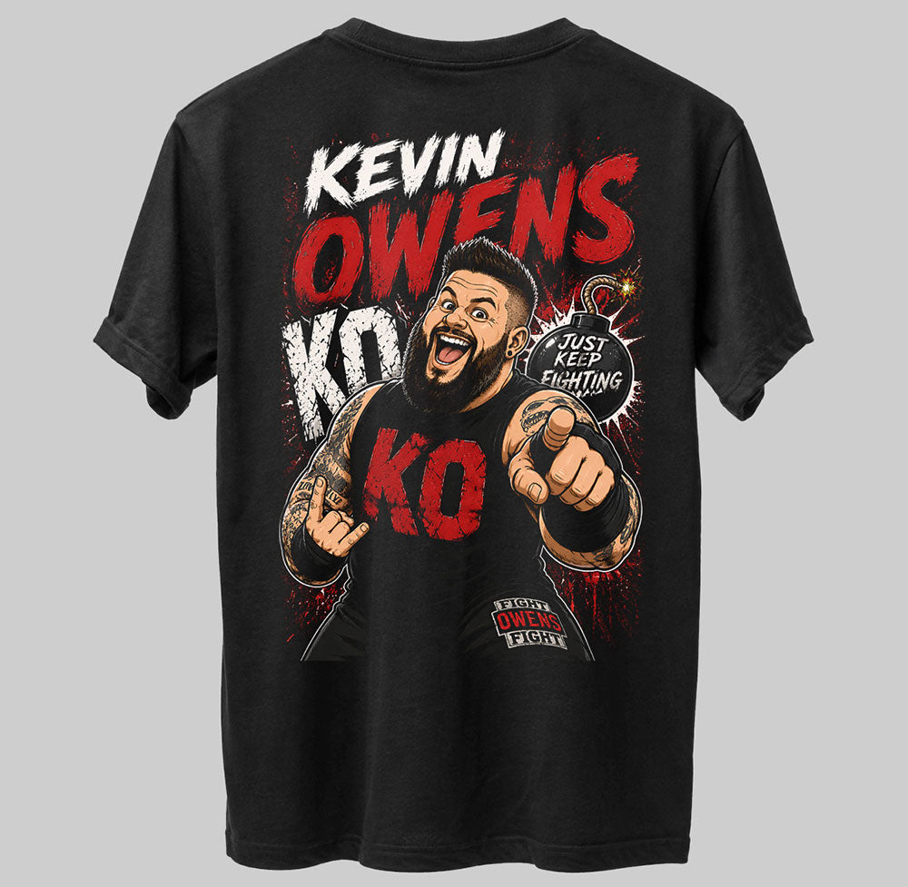 Kevin Owens KO WWE Wrestling Black Unisex T-Shirt